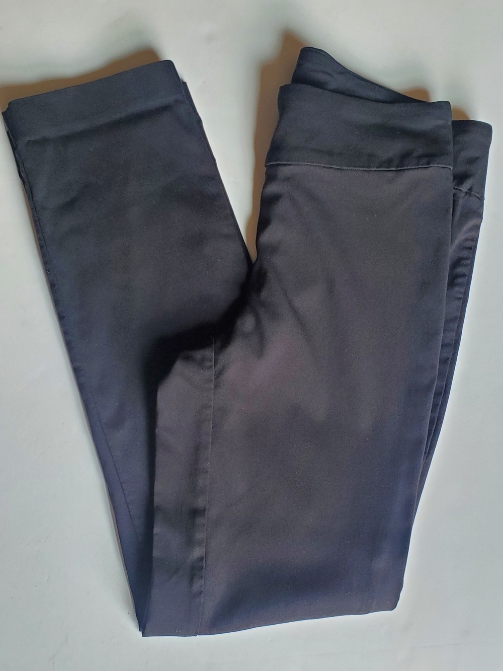 Hilary Radley Black Stretch Slacks with Branded Waistband